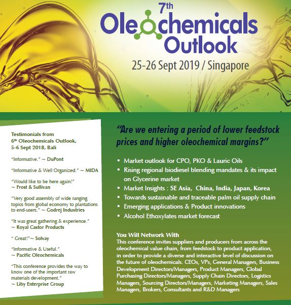 7th Oleochemicals 2019 Singapore 2